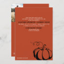 Search for pumpkin wedding invitations Simple