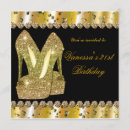 Search for high heel birthday invitations Black