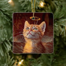 Search for angel cat christmas tree decorations Wings