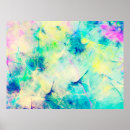 Search for abstract fractals posters Blue