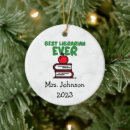 Search for librarian christmas tree decorations Teacher