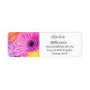 Search for gerbera return address labels Daisies