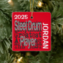 Search for drum christmas tree decorations Steel drum player