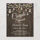 Search for rustic couples shower invitations Wood