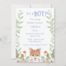 Search for fox baby boy shower invitations Its a boy