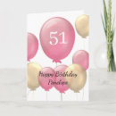 Search for 51st birthday cards Gold