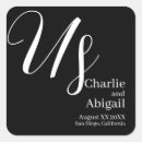 Search for romantic wedding stickers Black