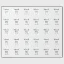 Search for in heaven wrapping paper Calligraphy typography elegant