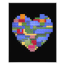 Search for love is love blocks posters Heart