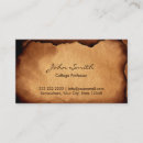 Search for university business cards Professor