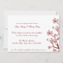 Search for red cherry blossoms invitations Flower
