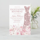 Search for rose gold 18th birthday invitations Party