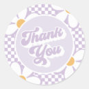 Search for purple daisy stickers Retro