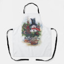 Search for winter christmas aprons Snowman