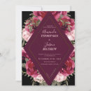 Search for burgundy black wedding invitations Chic