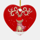 Search for pink reindeer christmas tree decorations Red