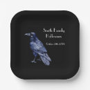 Search for halloween party plates Black and white