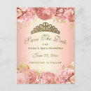 Search for gold foil save the date postcards Rose