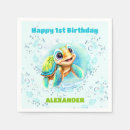 Search for sea turtle napkins Boy birthday
