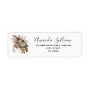 Search for elegant flowers return address labels Boho