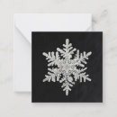 Search for snowflakes note cards White