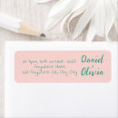 Search for retro wedding return address labels Pastel