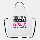 Search for gamer girl aprons Gaming