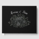 Search for halloween wedding guest books Black and white