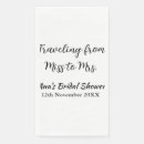 Search for travel napkins Bridal shower