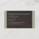 Search for auctioneer business cards Antique dealer