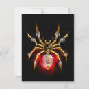 Search for spider rsvp cards Black
