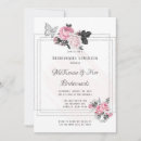 Search for black and silver bridal shower invitations Pink