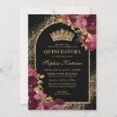 Search for red black quinceanera invitations Quinceañera