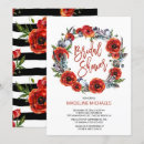Search for poppy bridal shower invitations Floral