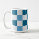 Search for white square mugs White and blue