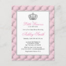 Search for pink silver princess baby shower invitations Crown