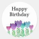 Search for happy birthday floral stickers Colourful
