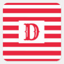 Search for red and white striped stickers Pattern