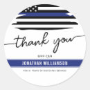 Search for office thank you stickers Thin blue line