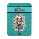 Search for cool girl magnets Glitter