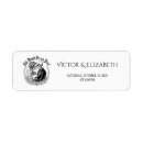 Search for skeleton wedding return address labels Halloween