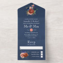 Search for navy blue and coral wedding invitations Gold