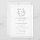 Search for monogram save the dates Sage green