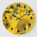 Search for sunflower clocks Bright yellow