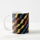 Search for black red yellow pattern mugs Abstract