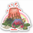 Search for cute volcano stickers Cartoon