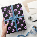 Search for pink skull wrapping paper Cute