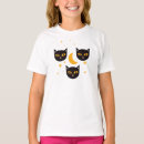 Search for black cat kids tshirts Illustration