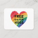 Search for hugging business cards Lesbian