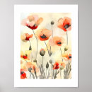 Search for poppy paintings posters Watercolor flowers